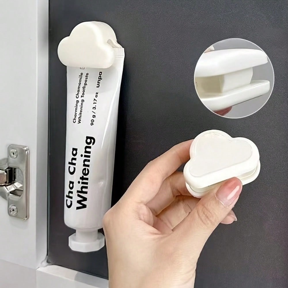 1PCS Wall-Mounted Cloud Toothpaste Holders, Creative Hooks for Toothpaste, Storage Racks