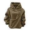 New Autumn and Winter Styles, Solid Color, Hooded, Plush, Pet Bag, Loose Fit, Pullover, Hoodie, Women's