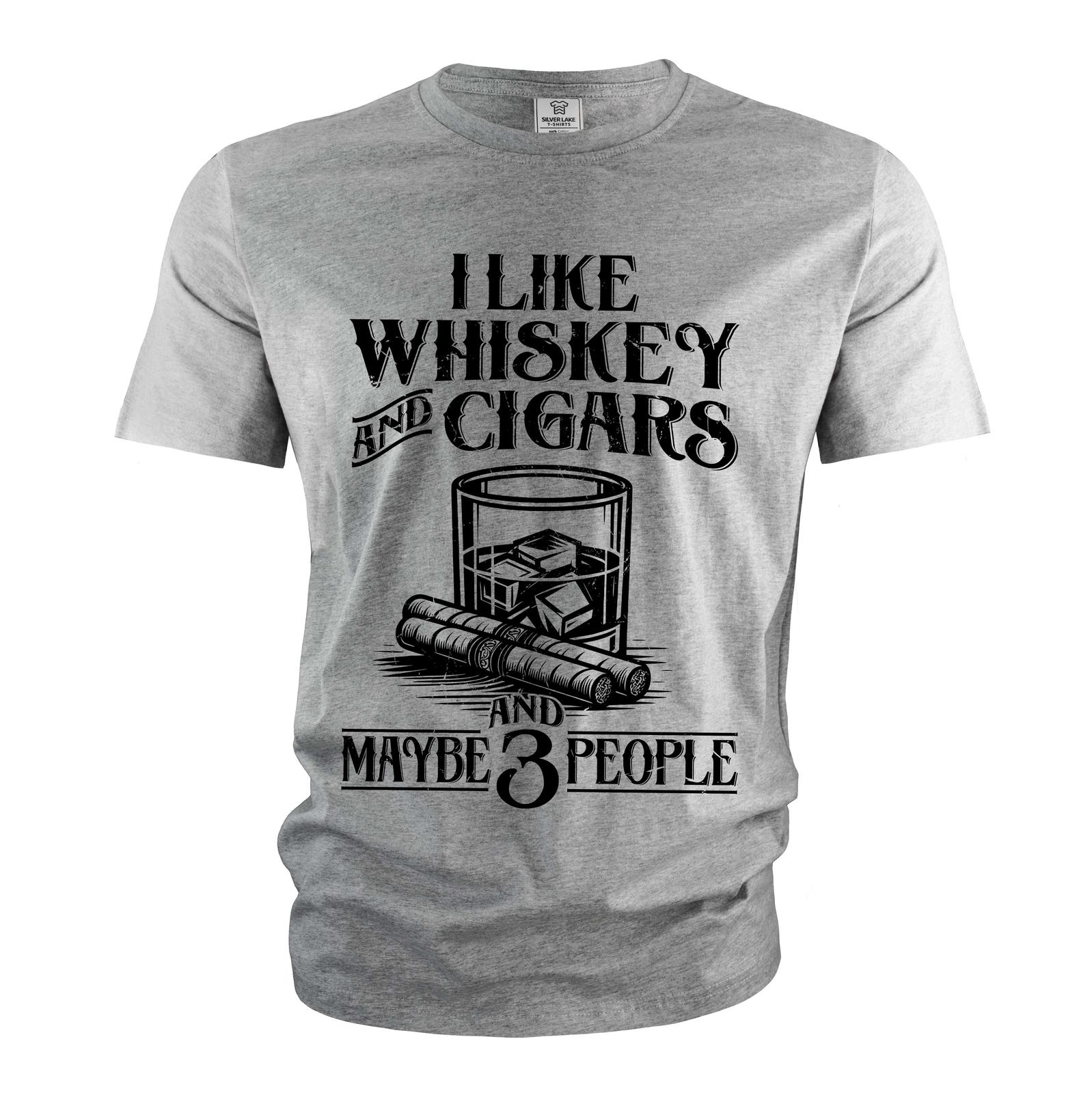 Men s Funny I like Whiskey and cigars shirt Father s Day Dad Gift For Him 2XL