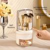 Plastic 360° Rotating Makeup Brush Holder Large Capacity Lipstick Eyebrow Pencil Holder  Bathroom