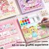 Cute Water Drawing Book Paper Watercolor Painting Book  Children Drawing Toy