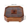 Solid Wooden Snack Box Chinese Style Multi-grid Dried Fruit Tray  Organizer Multifunctional Innovative For Living Room