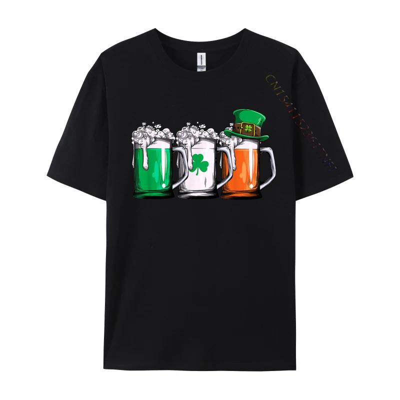 Irish Beer Ireland Flag St Patricks Day Leprechaun Printed Group Unisexs Top TShirts 2024 Hot Sale Fall Camisa Cotton Tops