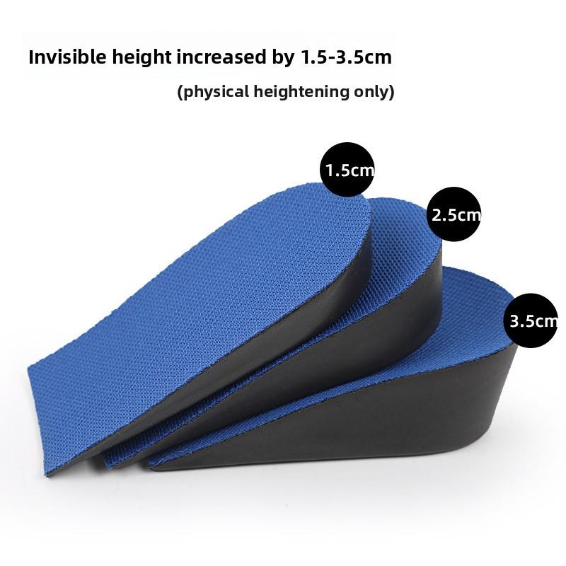 PU Adult Invisible Heightening Half Pad for Sports and Leisure Comfortable Heel Lift Insole