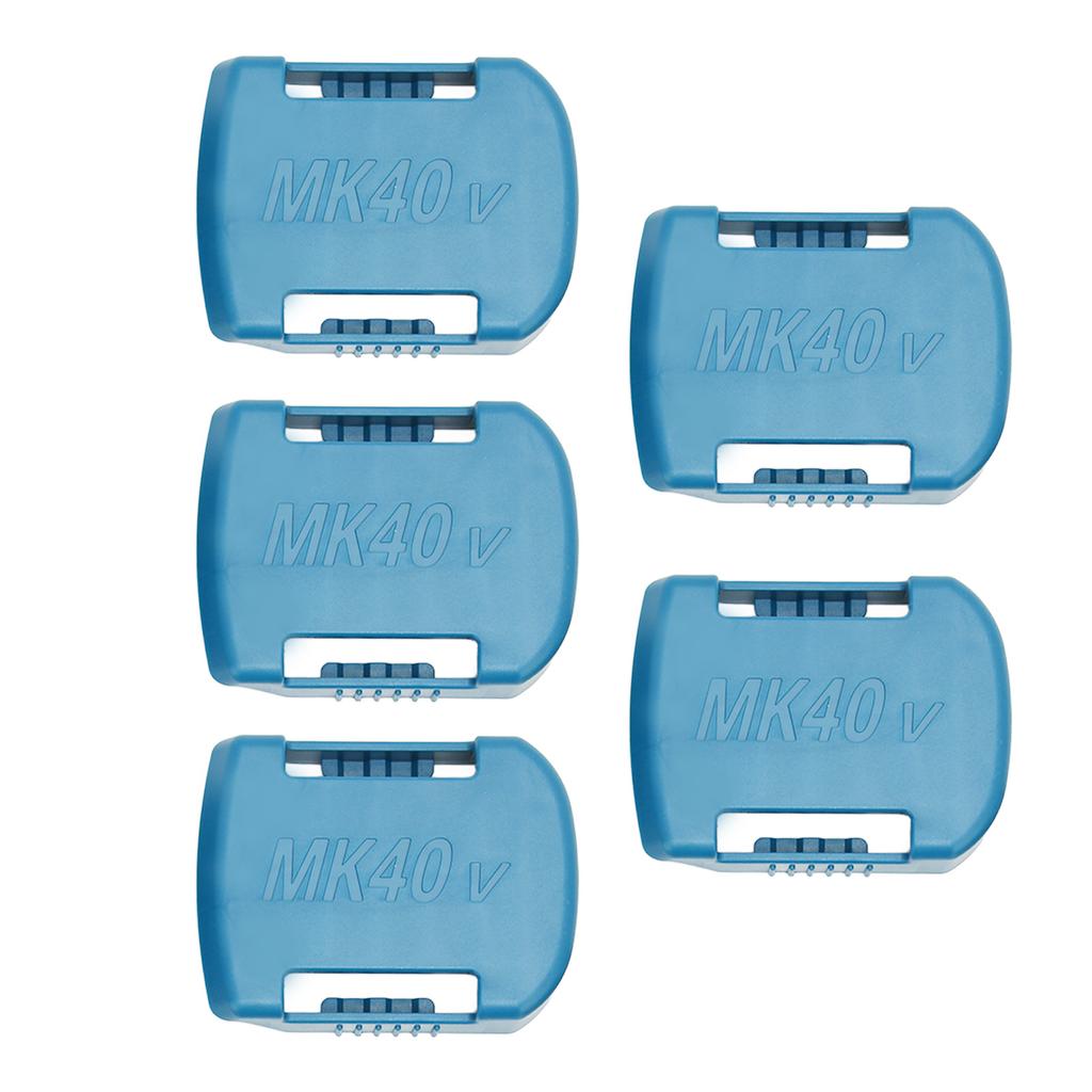5Pcs Battery Holder Portable Power Tool Battery Storage Rack with Countersunk Screw Holes for 40V