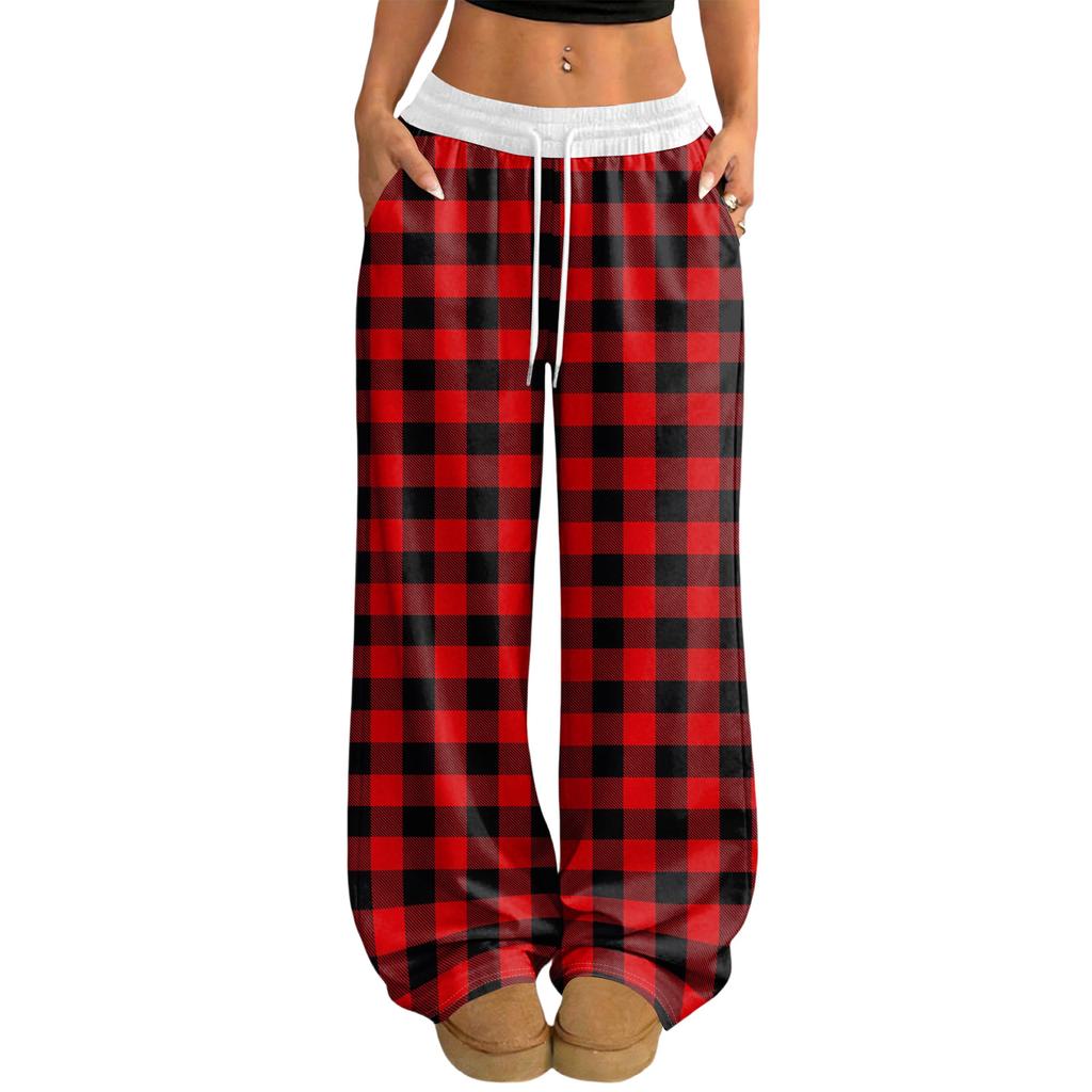 Damen Lässige und Modische Elastische Taille Weite Hose