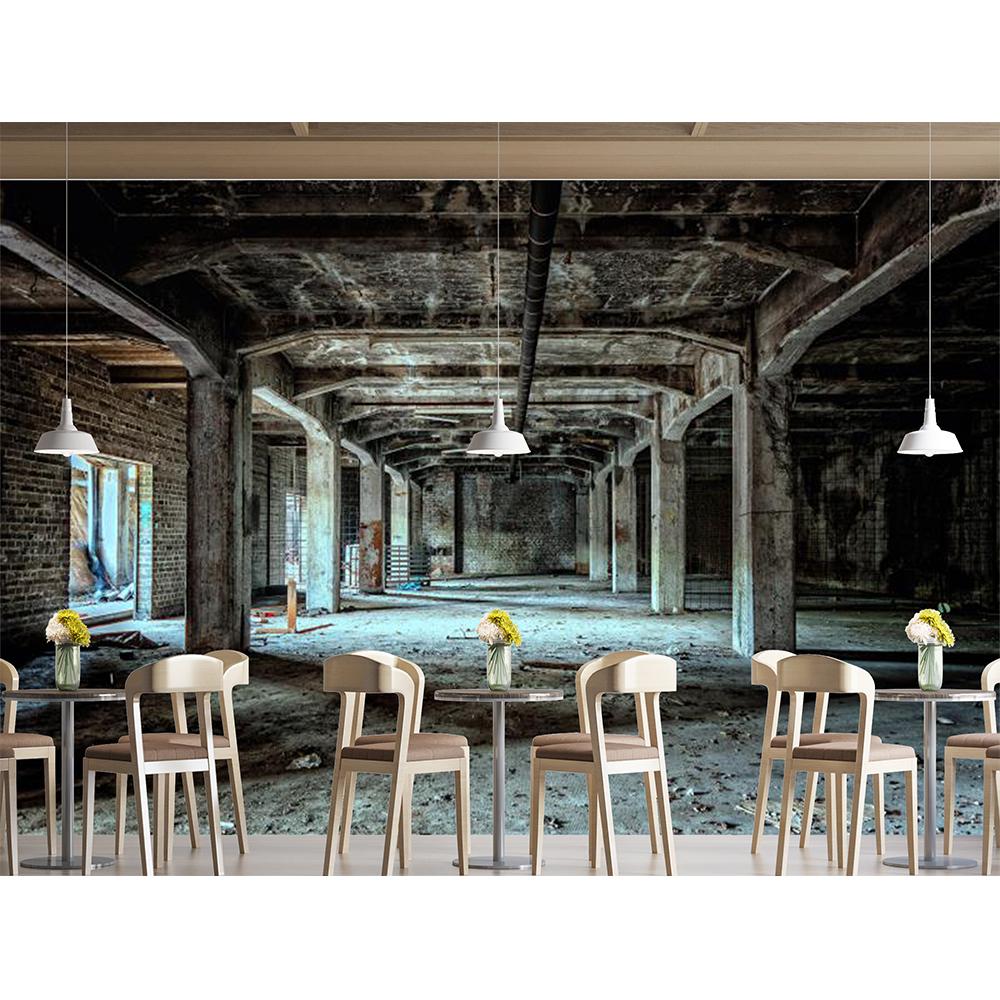 Abandoned Old Factory Buildings Wall Mural Industrial Building Wallpaper Bedroom Living Room 3d Wall Paper