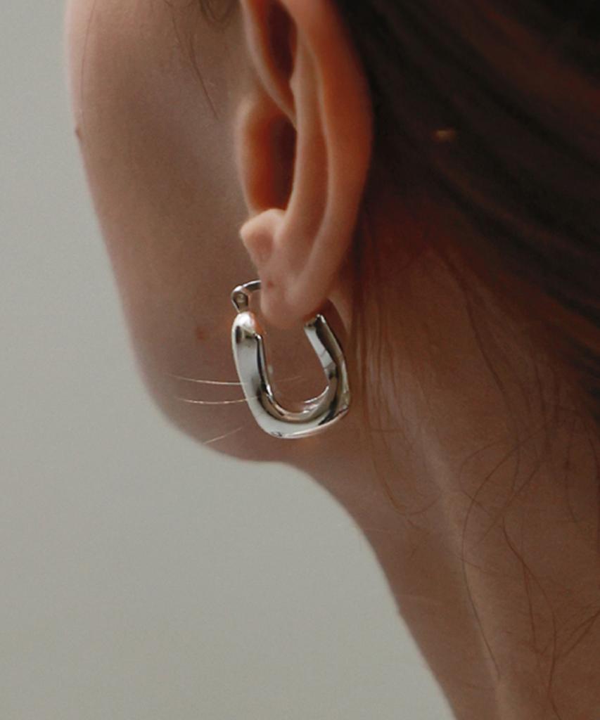 Nuavo Square Bold Hoop