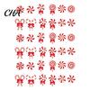 Rustic Wooden Christmas Tree Pendants 12/24/36 Pcs Candy Decorations, Lollipop Picks for Tree, Red Decorative Hanging Candies Holidays White