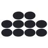 10PACK Round Fryer Pan Liner Black Cooking Pad Food Pad Grill Mat Oven Baking