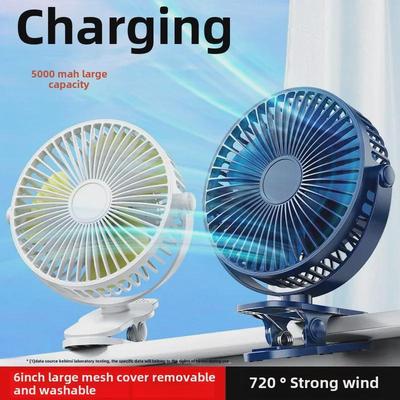 Leistungsstarker USB-Clip-Ventilator mit automatischer Oszillation