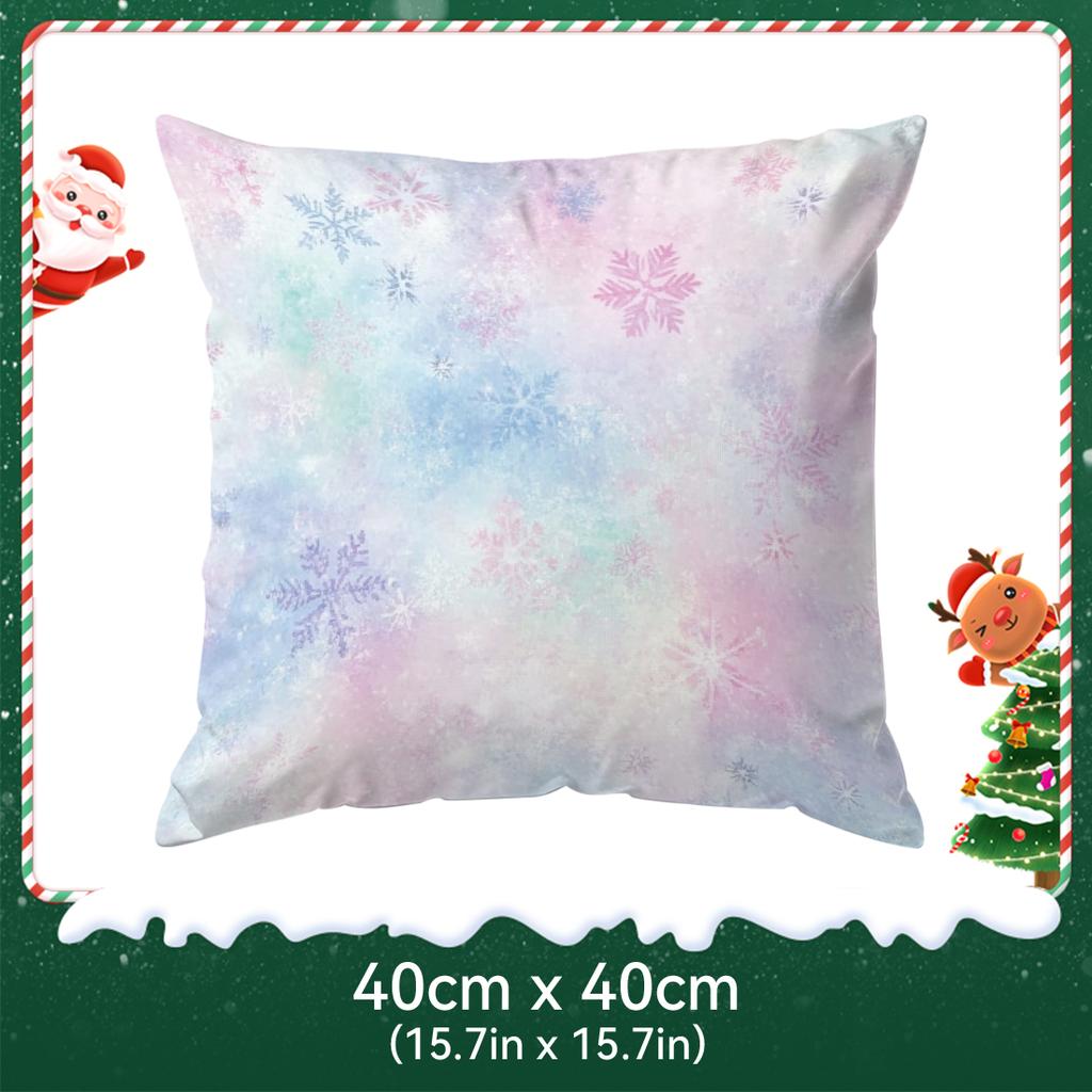 Christmas Decor Ball Pillowcase Printed Polyester 40/45/50Cm Throw Pillowcover Decorative Sofa Cushion Pillowslip Home Decor