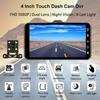 2025 Nowy HD 1080P 4" Ekran dotykowy IPS Dash Cam Przednia i tylna kamera SAMOCHODOWY DVR Pojazd Czarna skrzynka Wizja nocna Kierowca Wideorejestrator