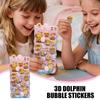 Capybara Bubble Stickers Cartoon 3D Funny Reusable Removable Toys Capybara Decals Kids Party Journal Stickers Squeeze Toys