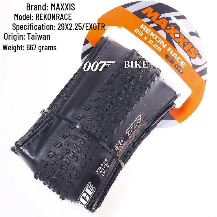 Maxxis REKON RACE Tubeless Faltbarer Mountainbike-Reifen, Gelbe Seitenwand, 27,5/29 x 2,25/2,35