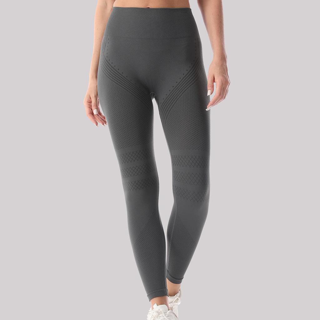 Damen Nahtlose High-Waist Yoga Leggings - Po-Lifting, Dehnbare Fitnesshose zum Laufen