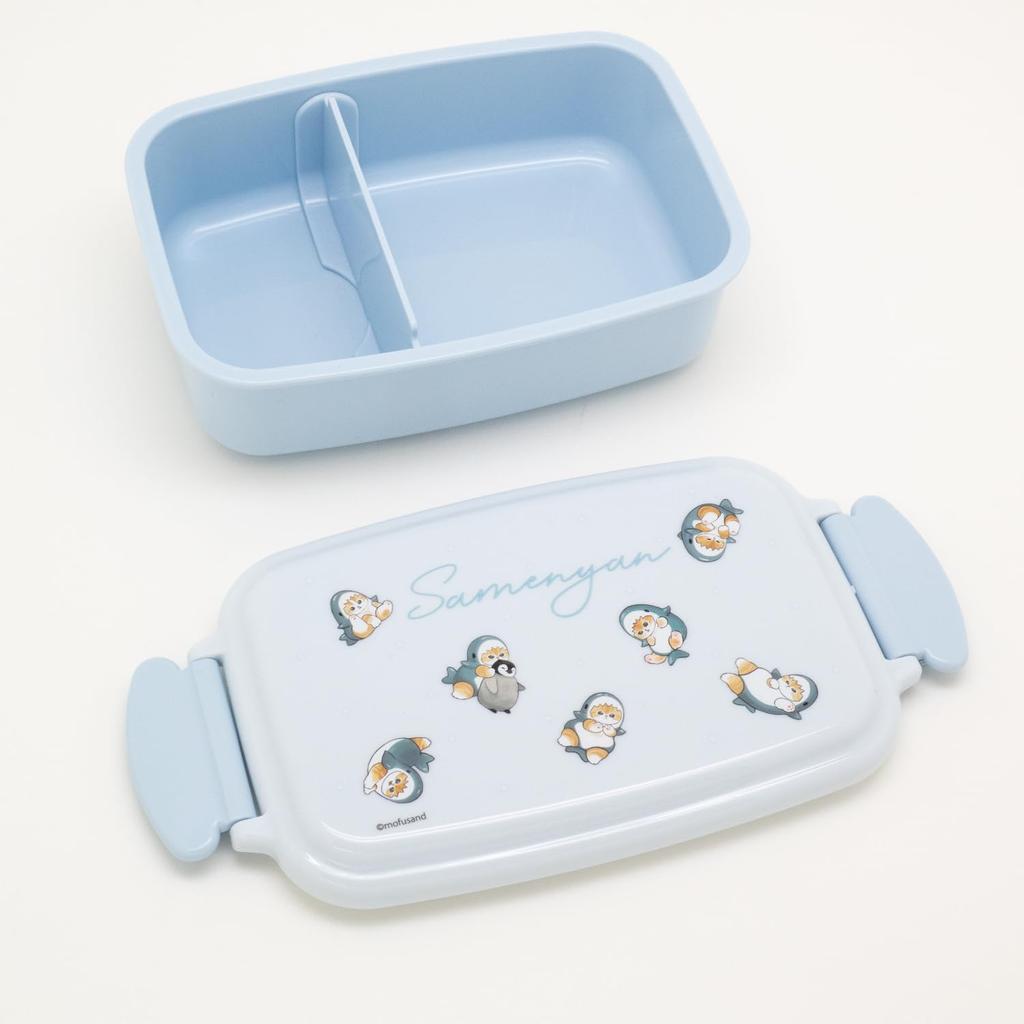 OSK mofusand Bento 500ml with Made in Dishwasher and Microwave Safe PL-1R Box, Dividers, Japan, Antibacterial,