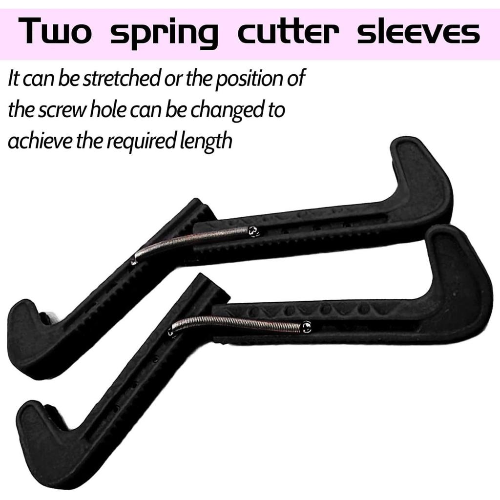 Ice Skate Guards Adjustable Skate Blade Cover Figure Skate Protective Cover Elastic Skate Protector Skating Accessories