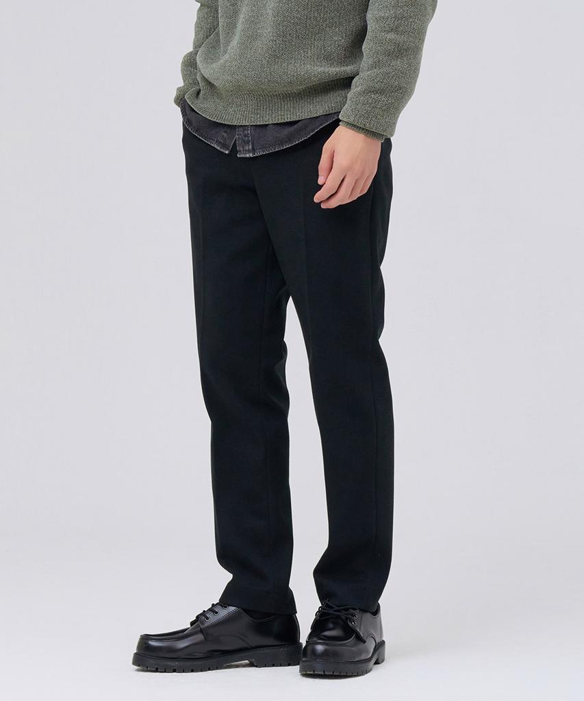 CHASECULT Men'S Brushed Tapered Slacks - Black