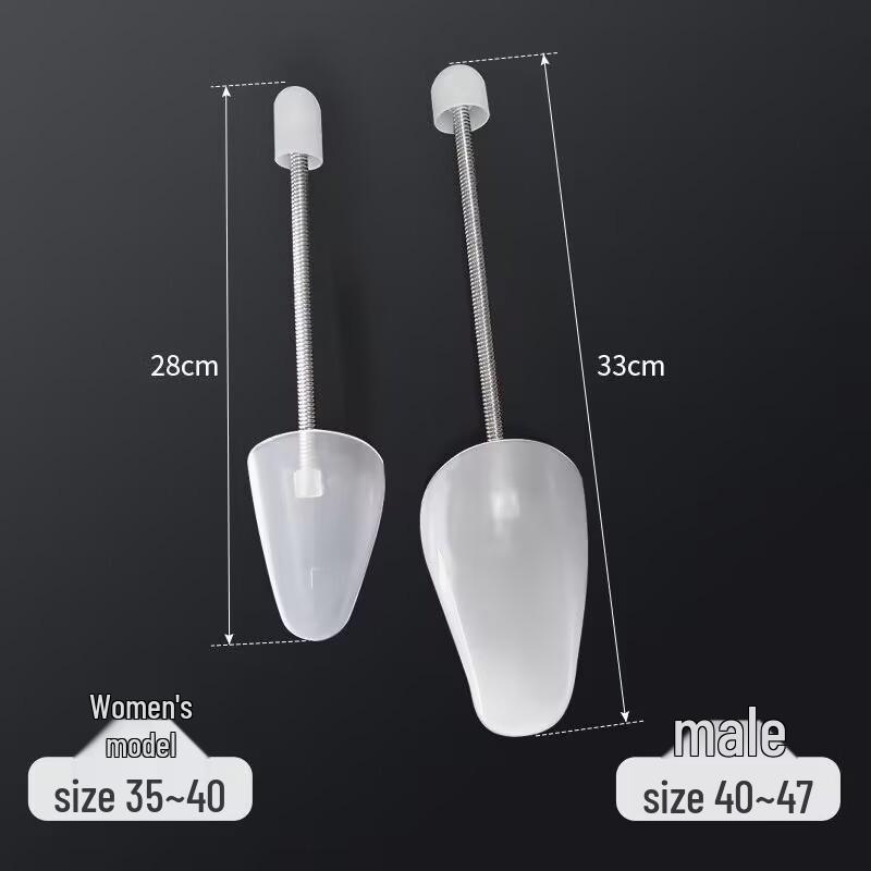 Elastic Adjustable Shoe Stretcher for Leather Shoes and Sneakers - Plastic Spring Shoe Shaper