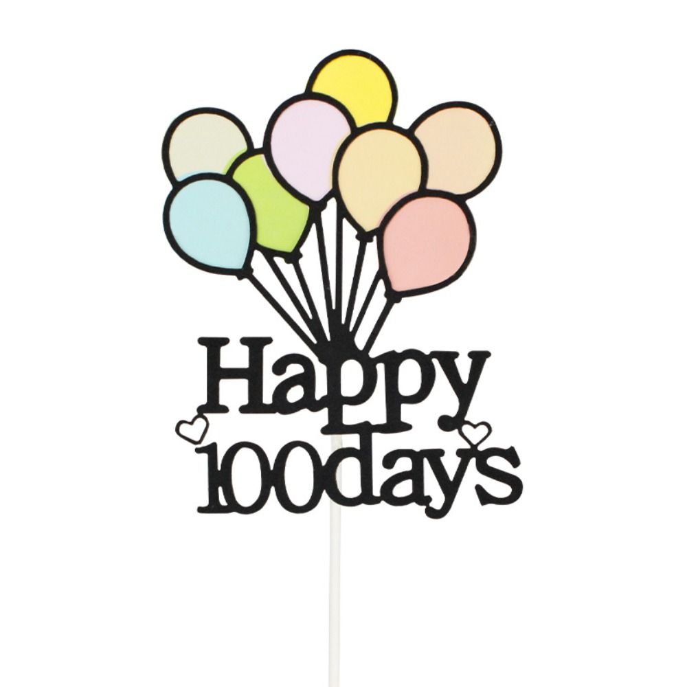 Double Layer Balloons Cake Toppers Cartoon Happy Birthday Cake Decoration  Home Decoration