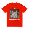 Rage Consumes Me Funny Cat Meme Graphic T Shirt Fashion Vintage Short Sleeve T-shirt Men Women Casual Cotton Oversized T-shirts 3