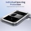 KEYSION Transparent Case for Huawei HONOR Magic Vs3 Hard PC Metal Kickstand Shockproof Phone Cover with Glass Screen Protector
