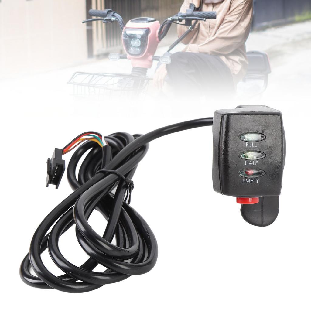 Electric Thumb Throttle Speed Controller 48V 15DX Finger Throttle Accelerator with Power Indicator F