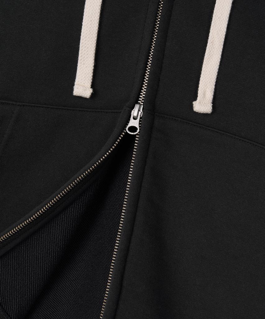 Gainsboro 2Way Signature 1 Zip-Up Hoodie_Charcoal
