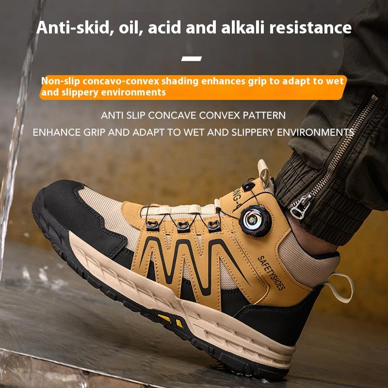 Safety Boots Men Work Indestructible Shoes Sneakers Steel Toe Protective Boots Anti-smash Anti-puncture Work Tactical Boots