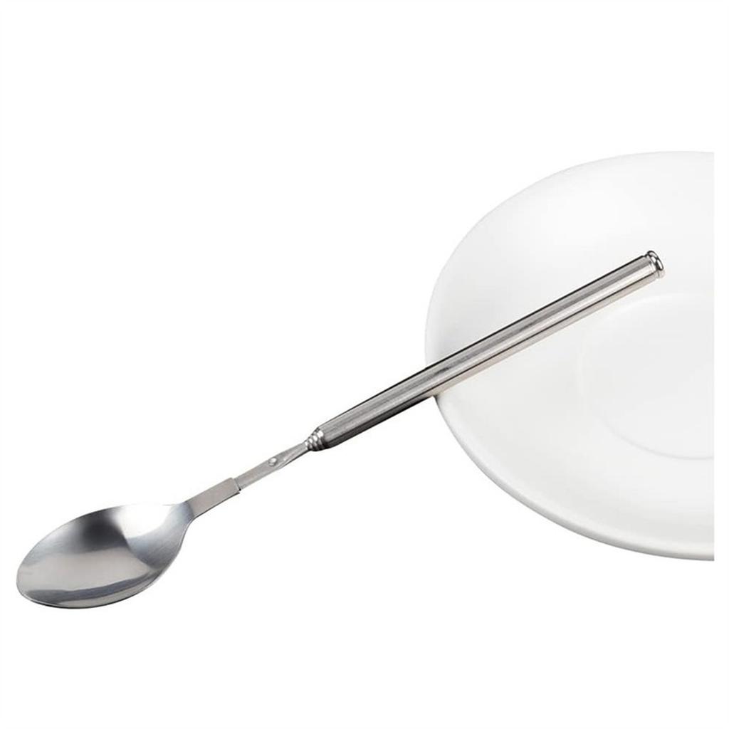 Extendable Stainless Steel BBQ Fork and Spoon Set Portable Multi-Functional Vegetable Fruit Salad Utensils Convenient for Outdoor Cooking