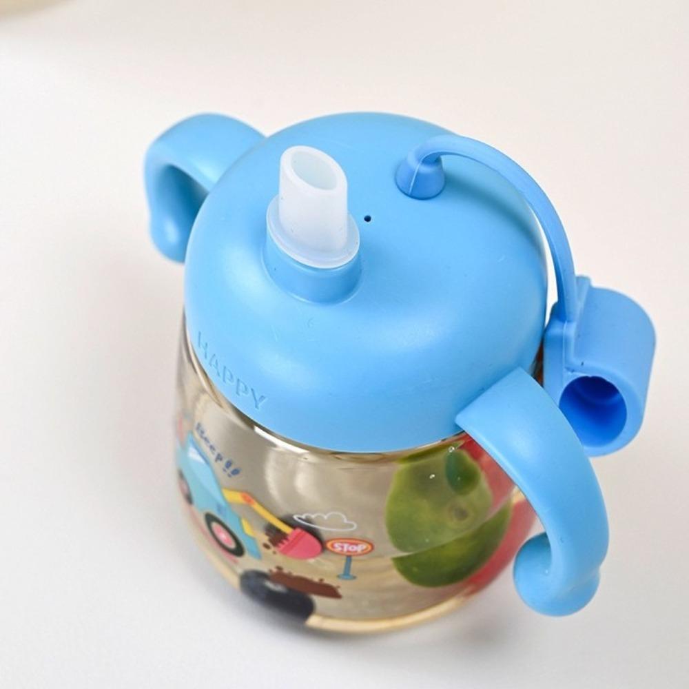 Cartoon Baby Drinking Cup 350ml Toddler Milk Cup Creative Baby Feeding Bottle  Baby