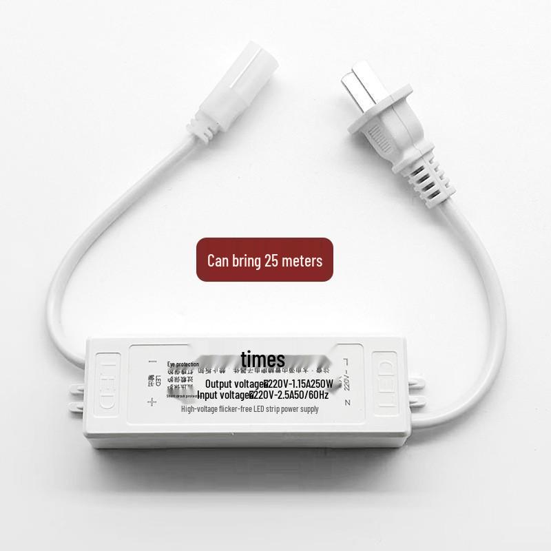 220V LED Strip Accessories: Switch Plug, Knob Dimmer, Connector, Connecting Wire, 24V Low-Voltage Corner