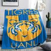 1PC Tigres UANL Print Flannel Blanket, High quality Comfortable for All Seasons, Home Decor, Warmth and Comfort, Perfect for Christmas Gifts219