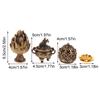 1Pc Retro Alloy Small Lotus Mountain Hollow Out Incense Stick Burner Incense Holder With Cover Home Decoration Crafts