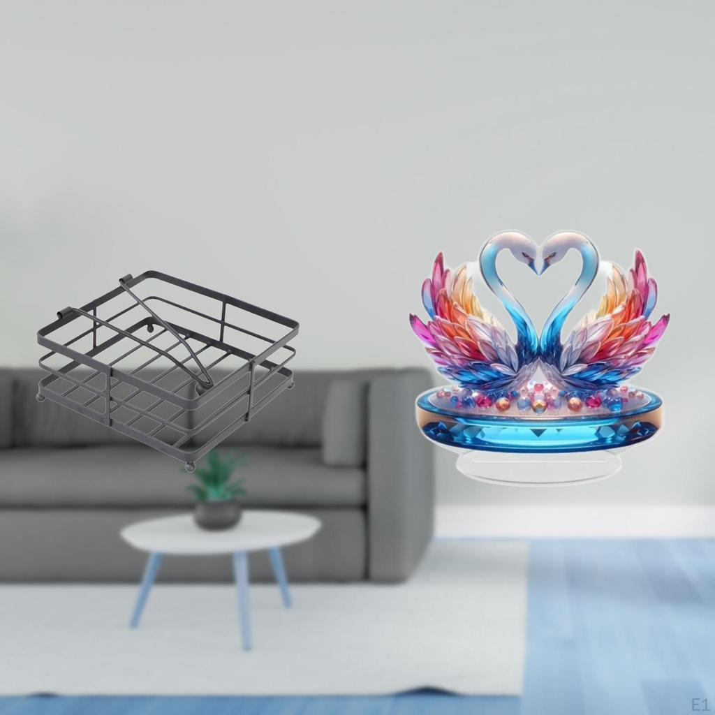 Elegant Acrylic Swan Napkin Dispenser Tabletop Centerpiece Luxury Tissue Holder Decorative Kitchen