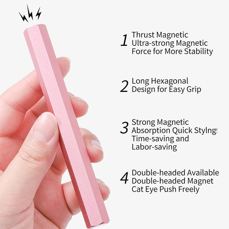 Strong Magnet Stick Hexagonal Shape Double-End Cat Eye For Uv Gel Polish Pen Magnet Nail Art Manicure Design Pen Tools