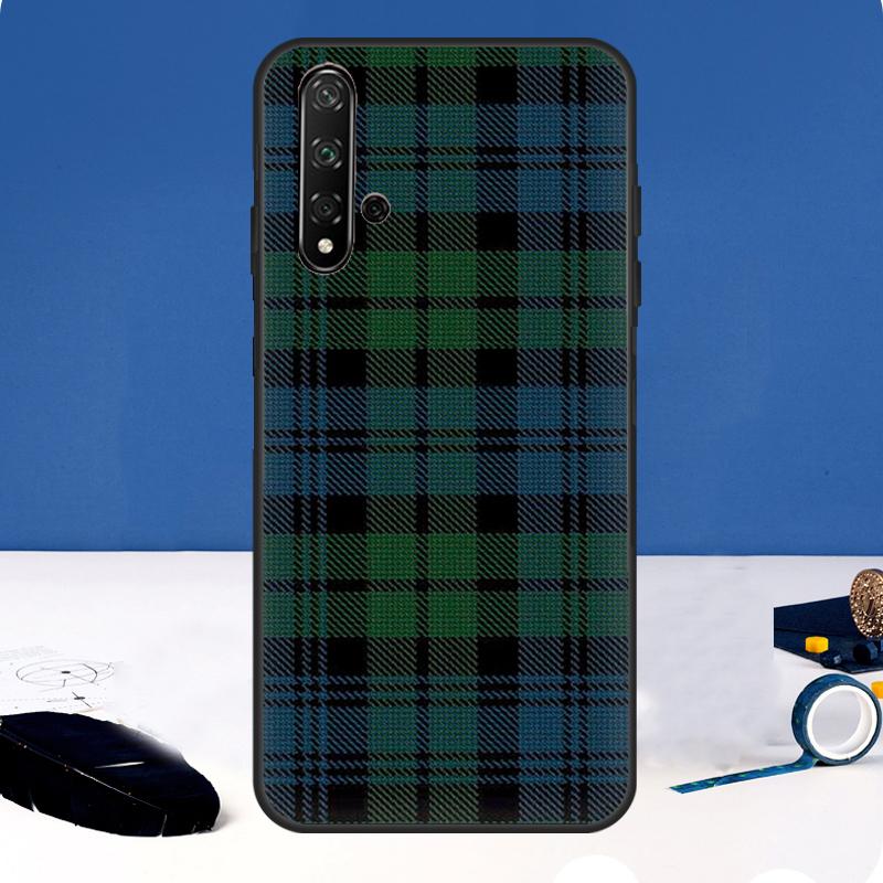 Scottish Plaid Warm Plaid Case For Huawei Nova Y90 Y91 Y60 Y61 Y70 10 9 SE 11 Pro 5T 11i 8i 3i P20 P40 P30 Lite Cover