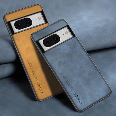 Para Capa Google Pixel 8 Pro 8A Capa de Celular de Couro PU de Luxo Para Google Pixel 6 7 Pro 6A 7A Capa Traseira Silicone Proteção Completa