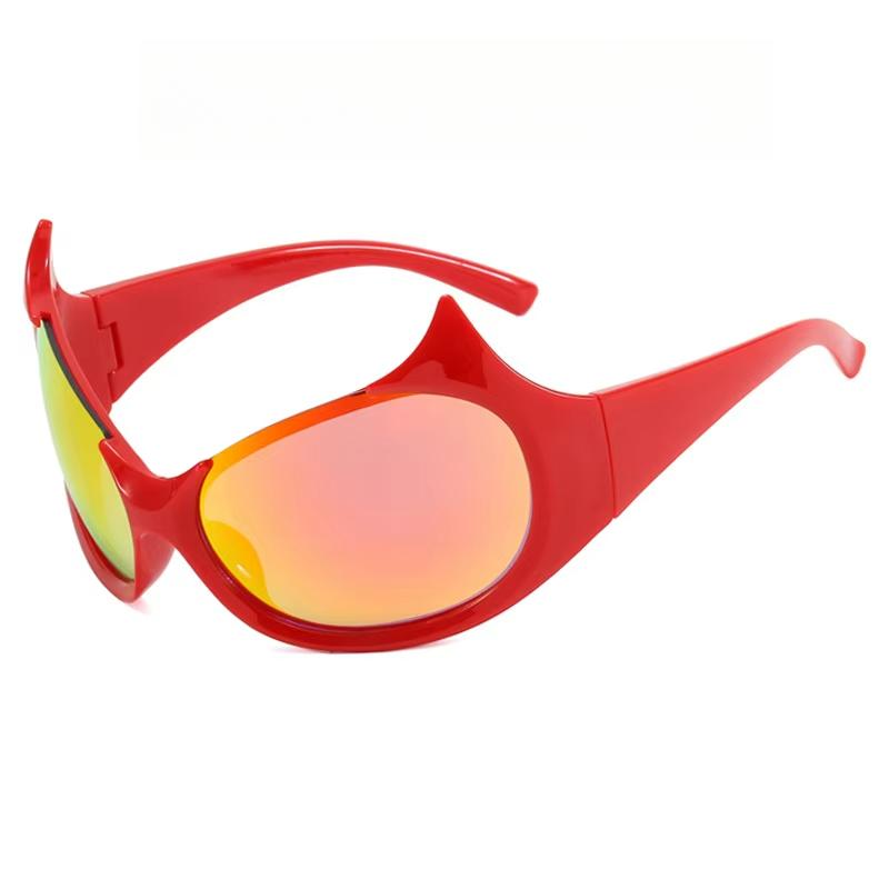 Demon Hip Hop Personality Fashion Ladies Sunglasses Funny Cool Suitable for Street Parties Stage Accessories