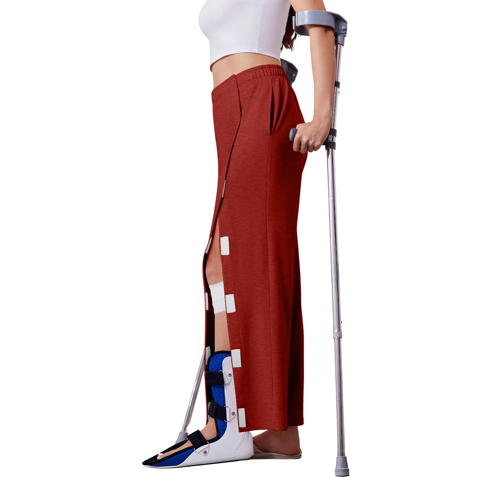 

Women’s -Away Pants with Side Pockets for Hip Knee and Leg Wear Easy Access Athletic Trousers L Кіновар
