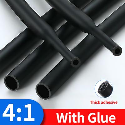 100 Meters/ 10M 4:1 Heat Shrink Tube with Glue Polyolefin Shrinking Assorted Heat Shrink Tube Wire Cable Sleeving Tubing