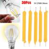 30Pcs Incandescent Light Accessories Bulb Lamp Parts DC3V LED Beads Durable COB LED Filament