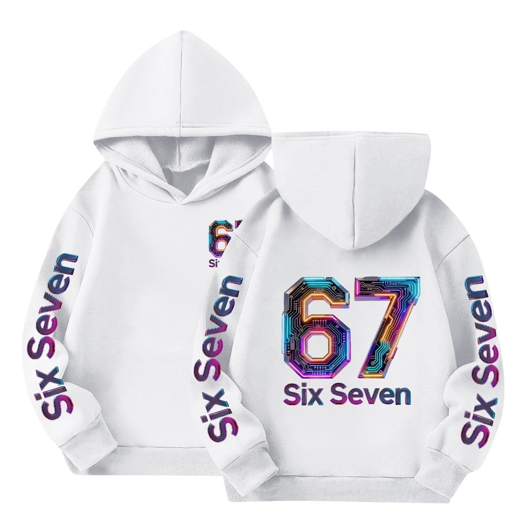 Chlapecká tištěná mikina s kapucí a dlouhým rukávem, ležérní sportovní pohodlná mikina