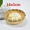 Natural Handmade Bamboo Baskets Fruit Vegetables Bread Rattan Steamed Storage Basket Home Tableware Storage Box Bread Basket