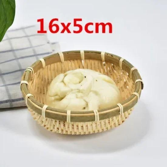 Натуральные бамбуковые корзины ручной работы для фруктов овощей хлеба ротанга паровая корзина для хранения домашняя посуда ящик для хранения корзина для хлеба 1219₽