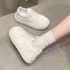 Spring new thick-soled little white shoes women's light and versatile sports and leisure heightening big head lightweight board shoes