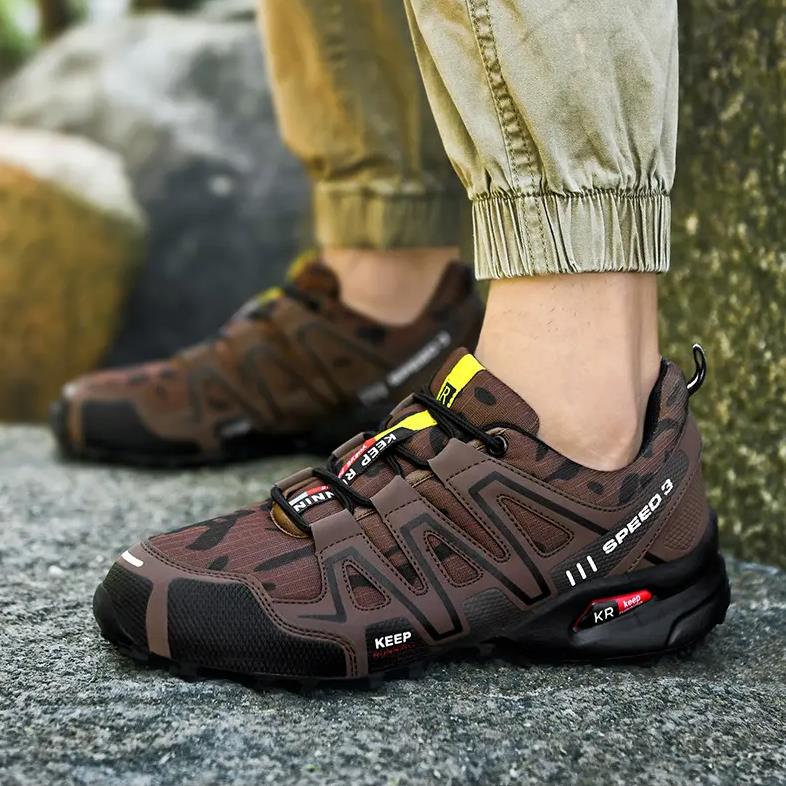 Men's Climbing Shoes Outdoor Non-slip Trekking Sneakers Fashion Comfortable Sports Shoes Plus Size 39-47
