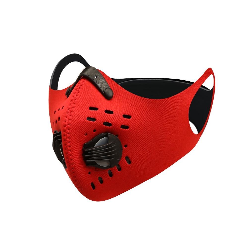 

Cycling Face Mask Windproof Dustproof Thermal Warm Half Face Cover with Activated Carbon Filter Breathable for Men Women Outdoor красный