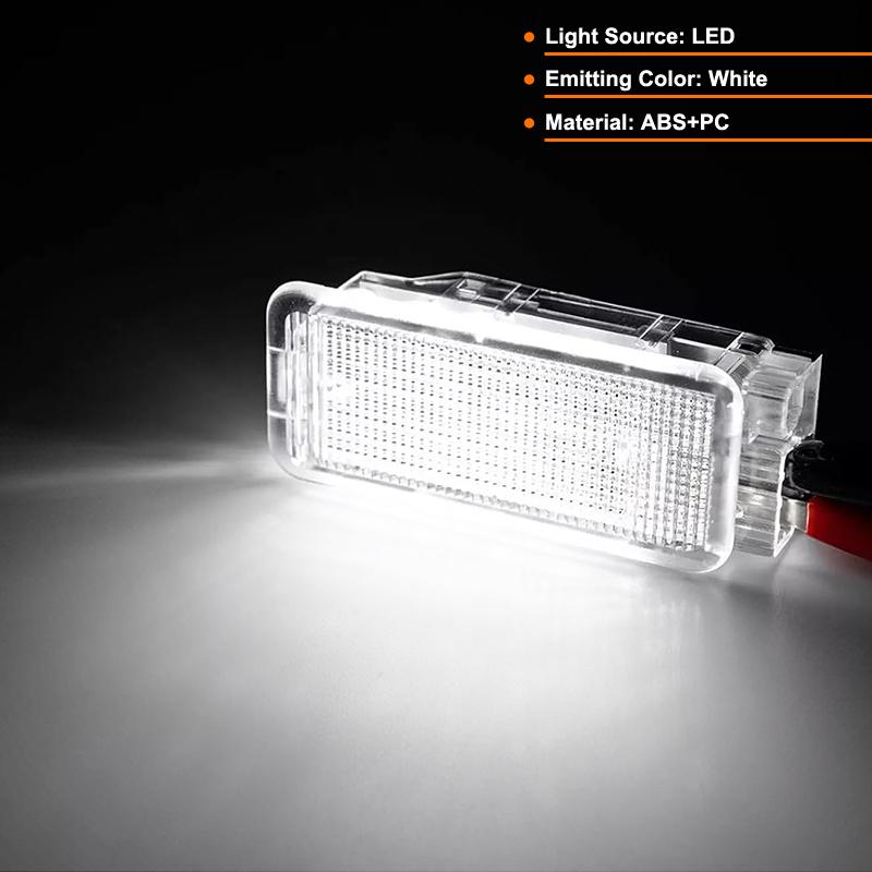 2Pcs For Citroen C2 C3 C4 C5 C6 C8 DS3 Dispatch Saxo Xantia Xsara Picasso White LED Courtesy Door Footwell Luggage Trunk Light